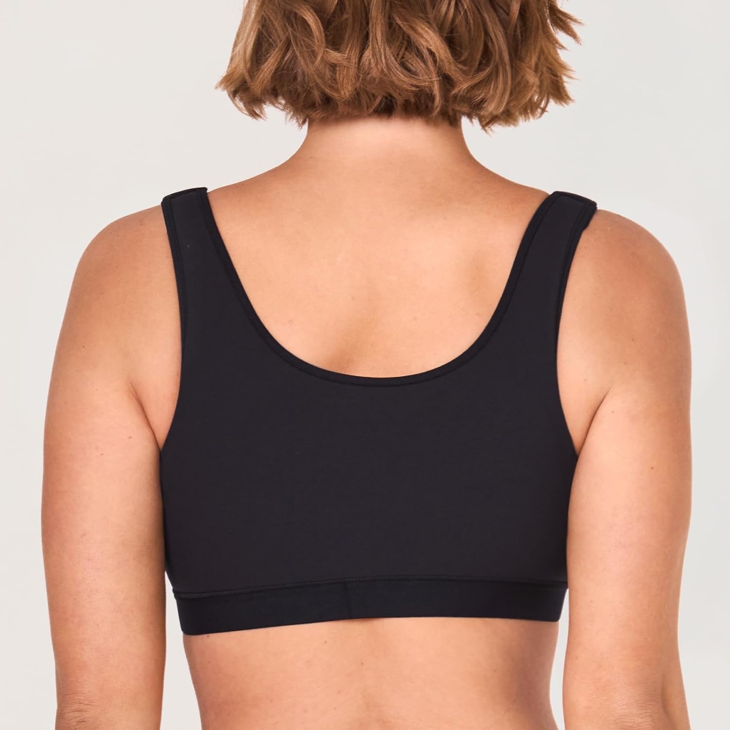 image:imageDELIMIRA Womens Inbarely Lift Front Closure Bras Full Coverage No Underwire Plus Size Unlined Seamless BraBlack