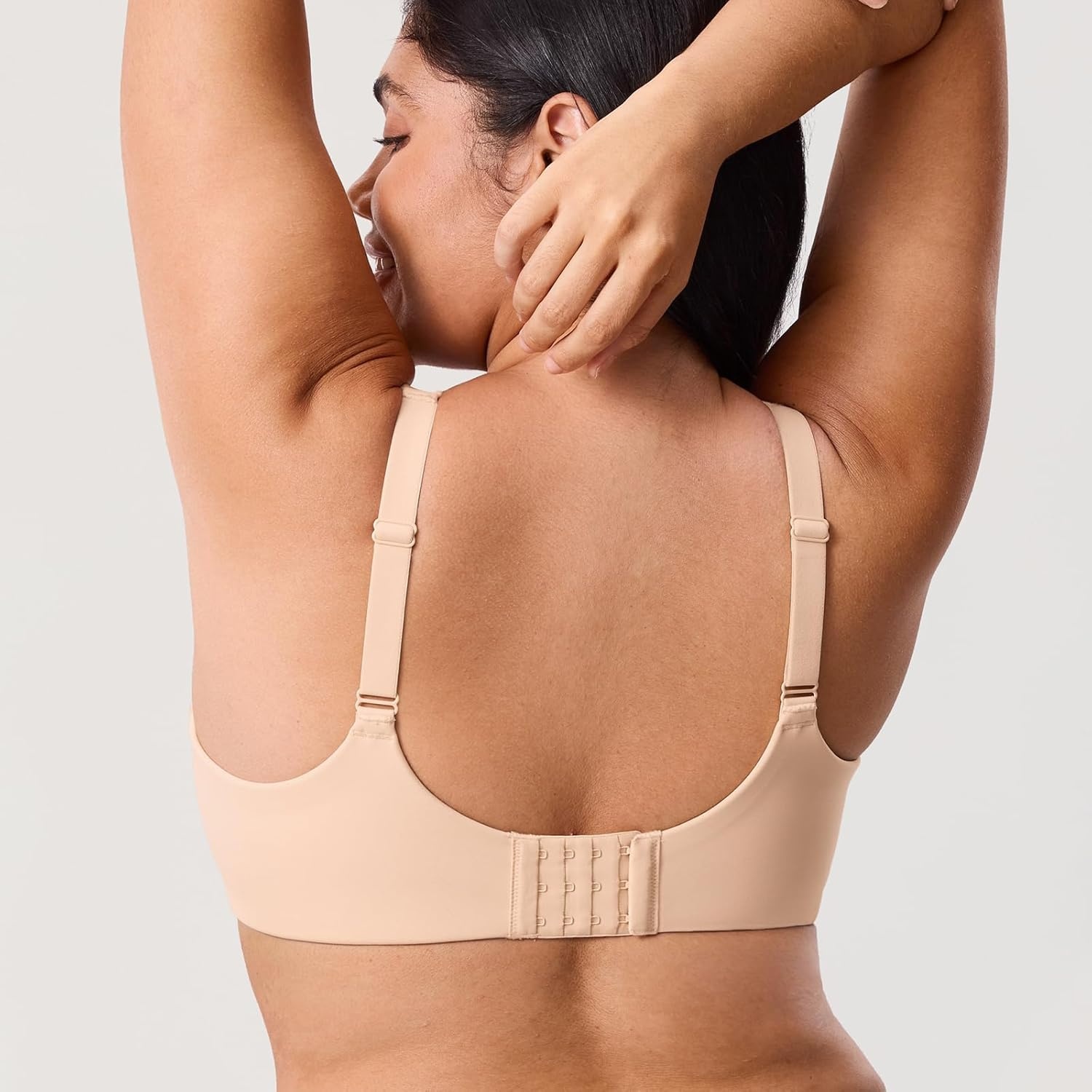 image:imageDELIMIRA Womens Inbarely Lift Full Coverage Bras Plus Size Unlined Supportive T Shirt Underwire Seamless BraBeige