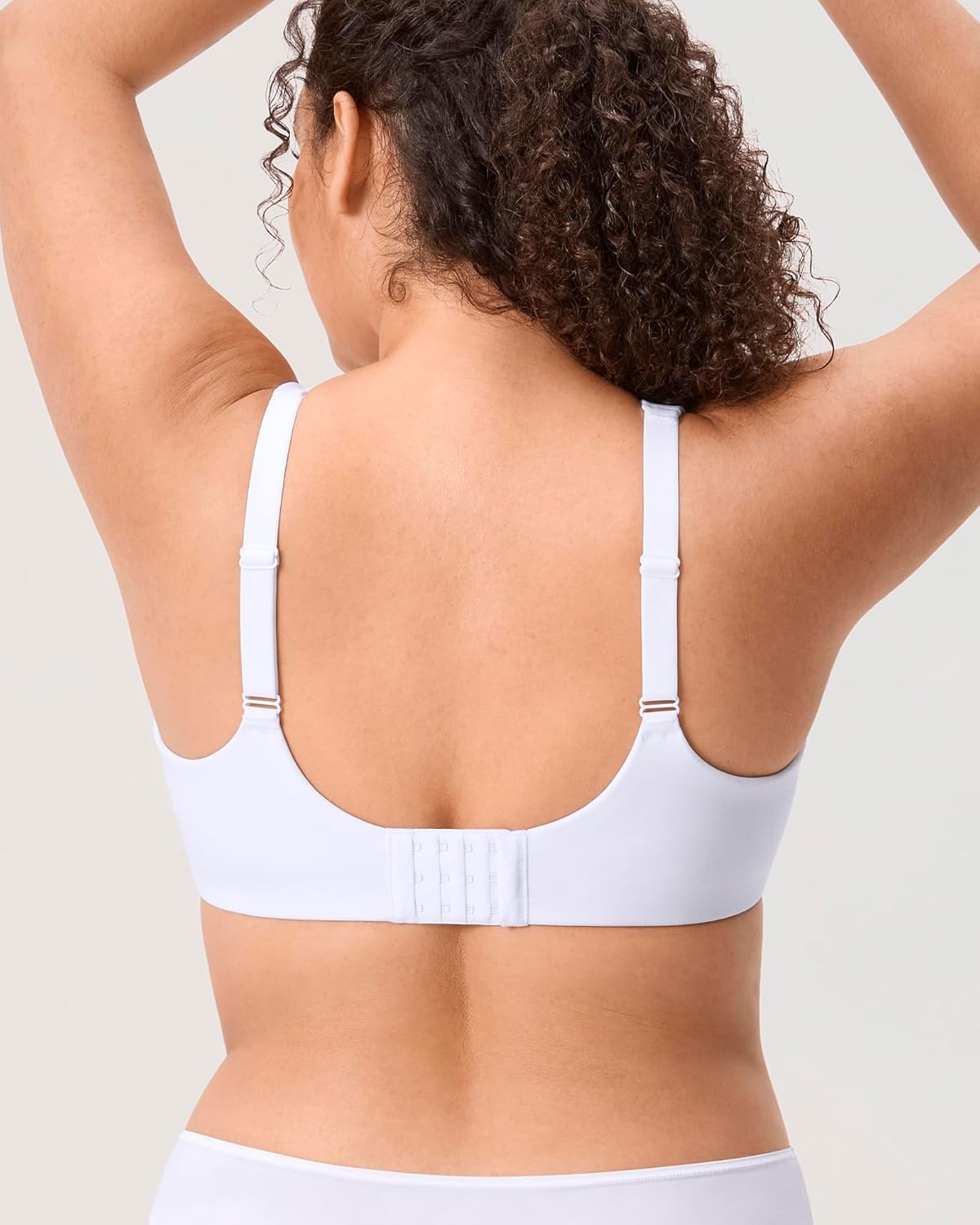 image:imageDELIMIRA Womens Inbarely Lift Full Coverage Bras Plus Size Unlined Supportive T Shirt Underwire Seamless BraWhite