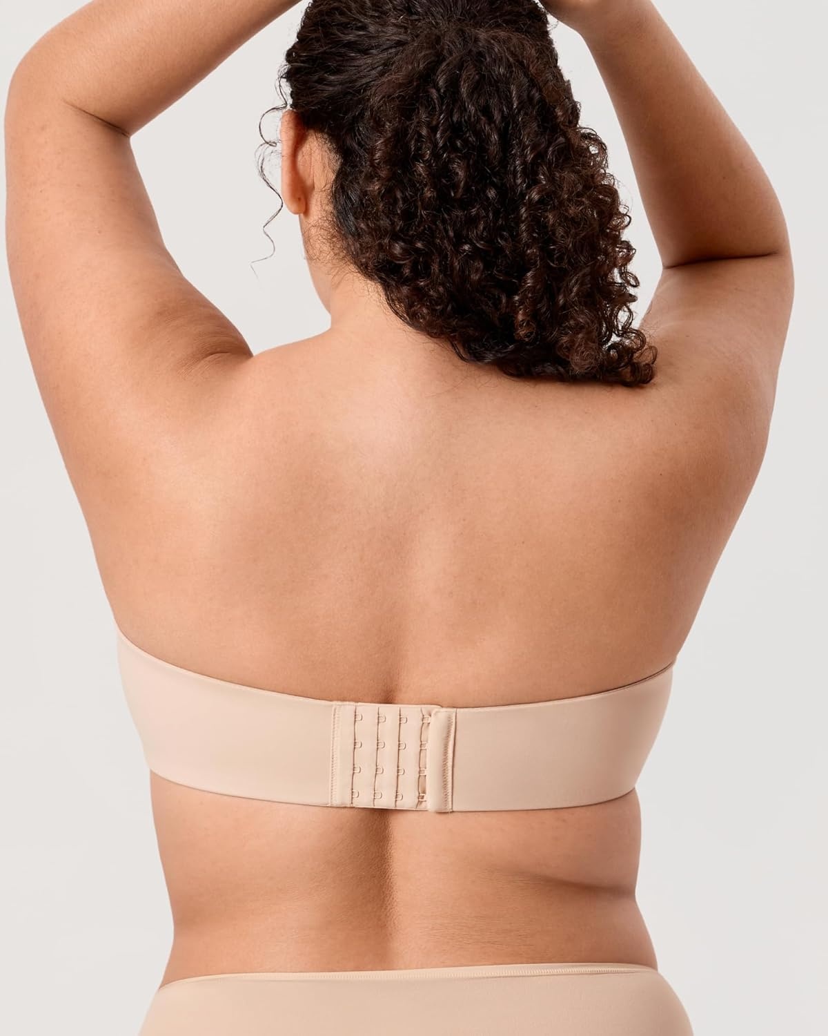 image:imageDELIMIRA Womens Inbarely Lift Strapless Bra Plus Size Full Coverage Unlined Underwire Seamless BrasBeige