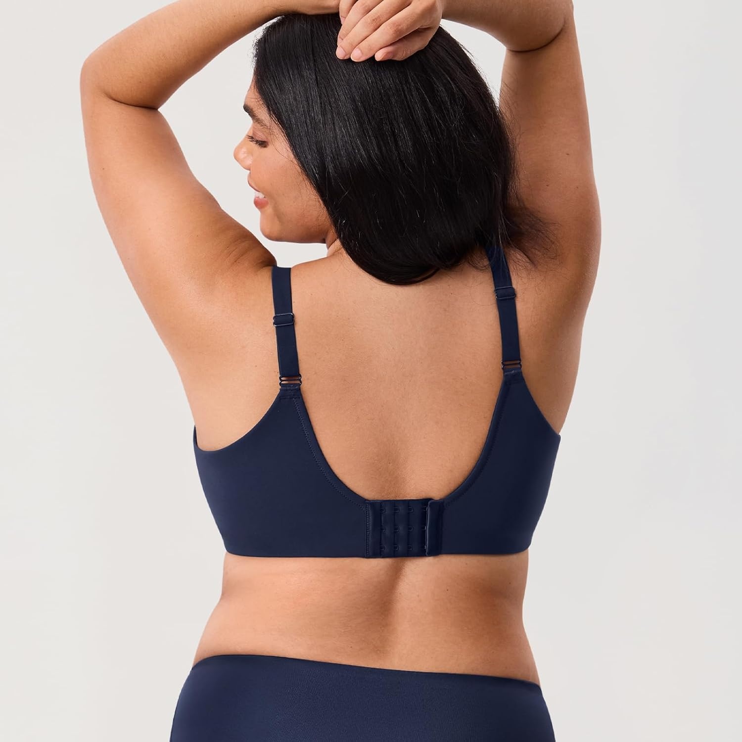 image:imageDELIMIRA Womens Inbarely Lift Wireless Bras No Padding Full Coverage Plus Size Seamless Everyday Tshirt BraDeep Ocean Blue