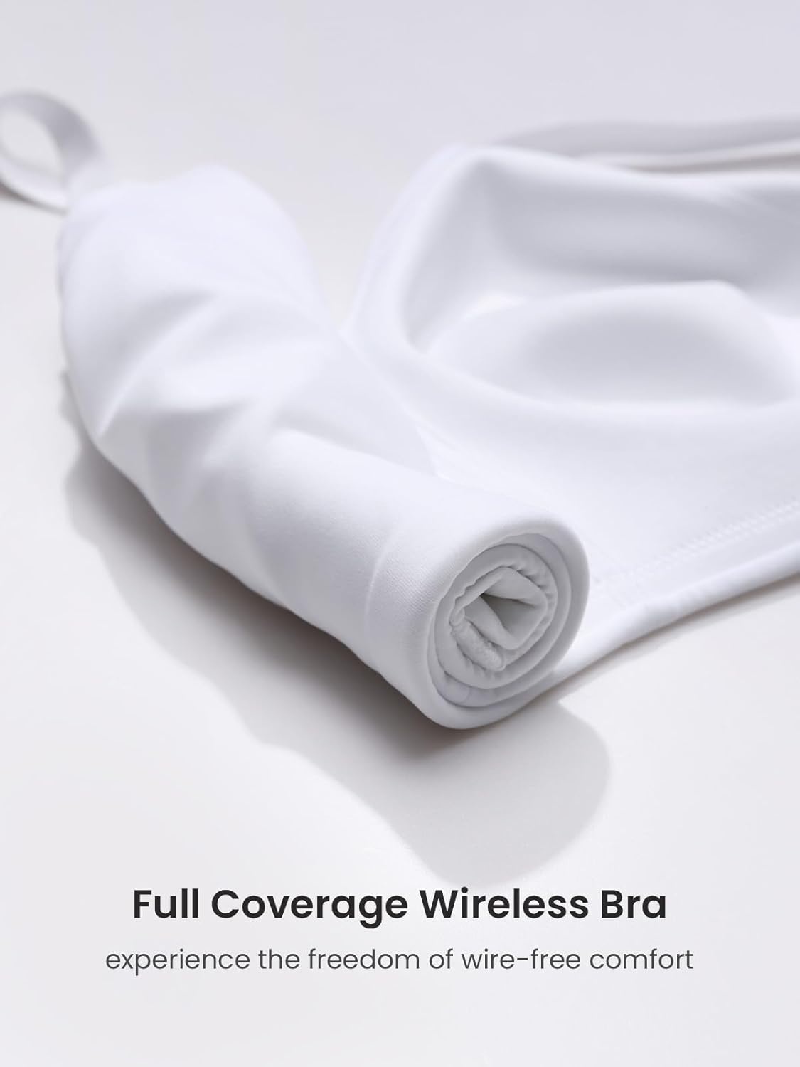 image:imageDELIMIRA Womens Inbarely Lift Wireless Bras No Padding Full Coverage Plus Size Seamless Everyday Tshirt BraWhite