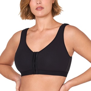 image:imageDELIMIRA Womens Inbarely Lift Front Closure Bras Full Coverage No Underwire Plus Size Unlined Seamless BraBlack