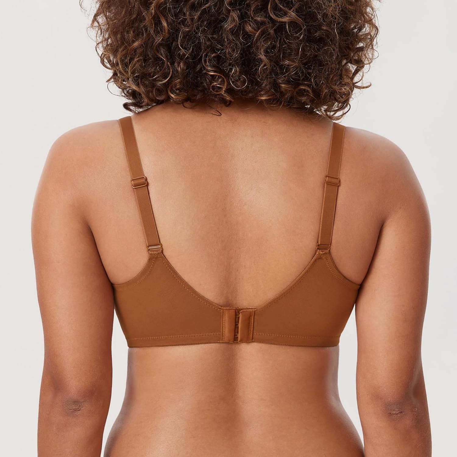 image:imageDELIMIRA Womens Balconette Bra Plus Size Lace Sexy Underwire Unlined Push Up See Through BrasBronze Beige