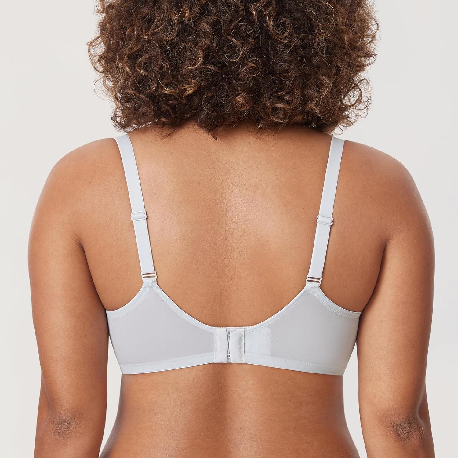 image:imageDELIMIRA Womens Balconette Bra Plus Size Lace Sexy Underwire Unlined Push Up See Through BrasFrench Gray