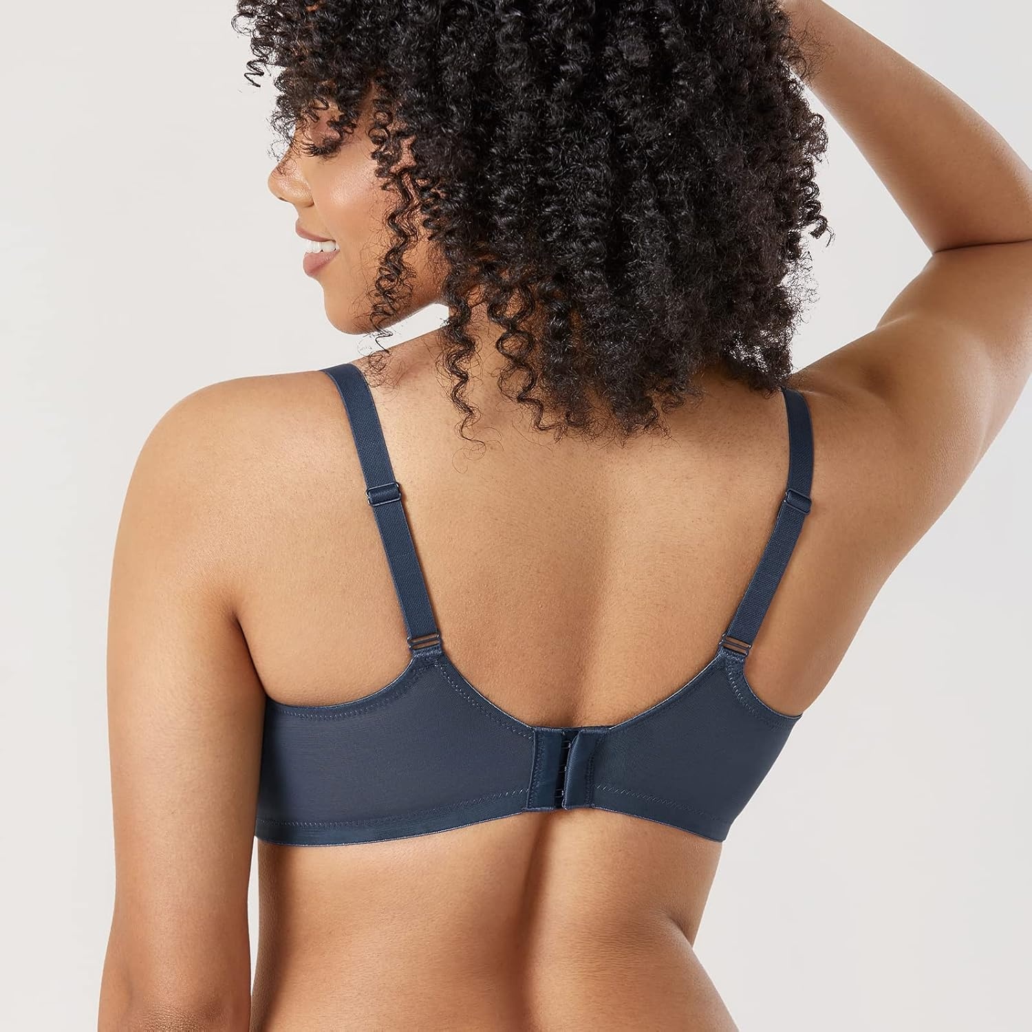 image:imageDELIMIRA Womens Balconette Bra Plus Size Lace Sexy Underwire Unlined Push Up See Through BrasSargasso