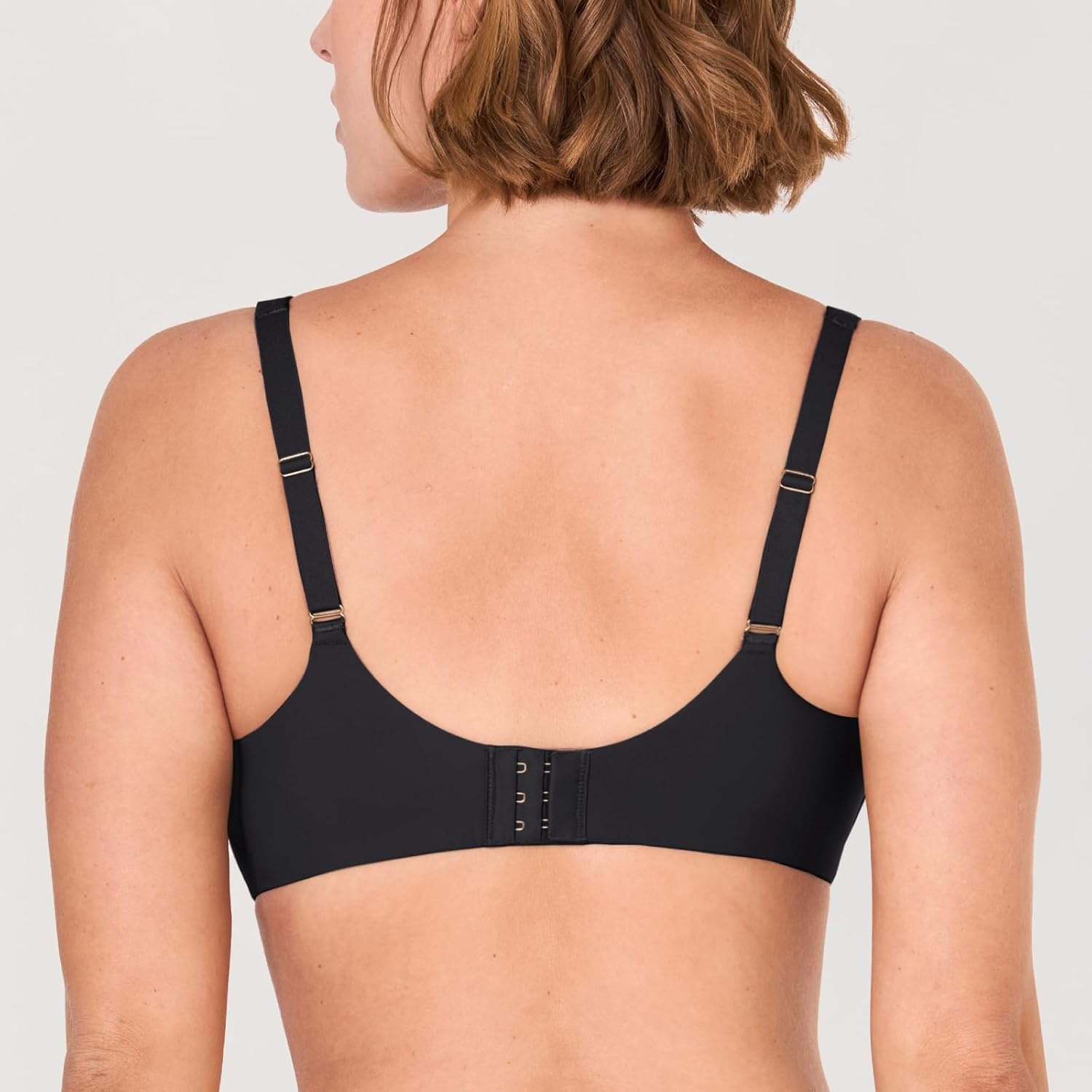 image:imageDELIMIRA Womens Confishape Balconette Bra Supportive T Shirt Full Coverage Plus Size Bras Underwire UnlinedBlack Unlined