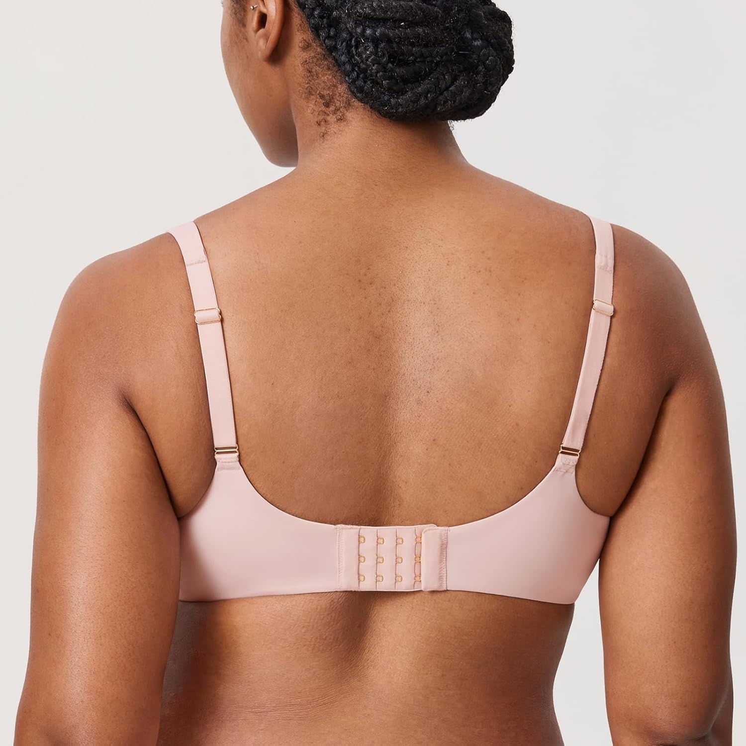 image:imageDELIMIRA Womens Confishape Balconette Bra Supportive T Shirt Full Coverage Plus Size Bras Underwire UnlinedGentle Rose Unlined