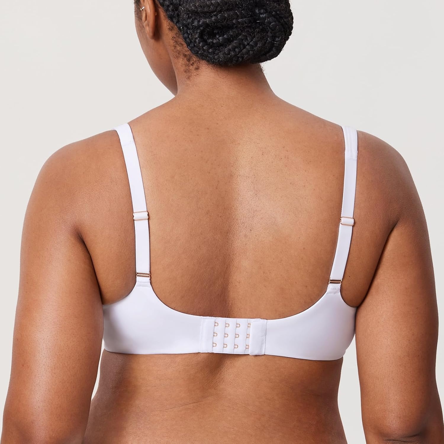 image:imageDELIMIRA Womens Confishape Balconette Bra Supportive T Shirt Full Coverage Plus Size Bras Underwire UnlinedWhite Unlined