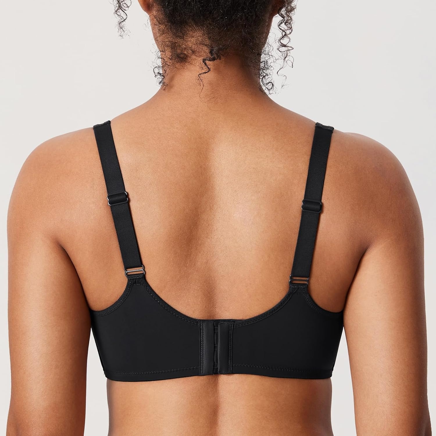image:imageDELIMIRA Womens Confishape Full Coverage Bra Plus Size T Shirt Supportive Underwire Unlined Comfortable BrasBlack Unlined