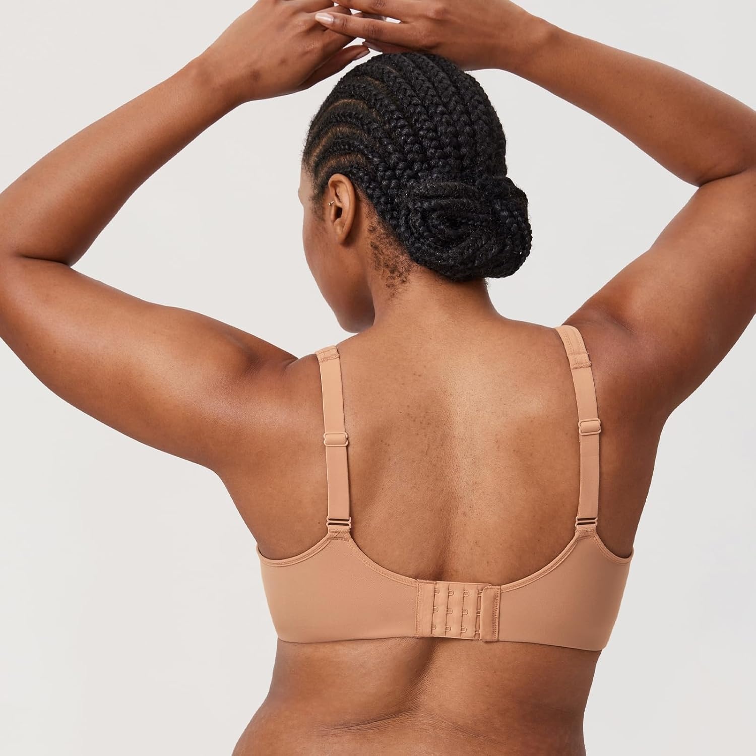 image:imageDELIMIRA Womens Inbarely Plus Full Coverage Bra Plus Size Underwire Unlined Seamless BrasBarely Buff