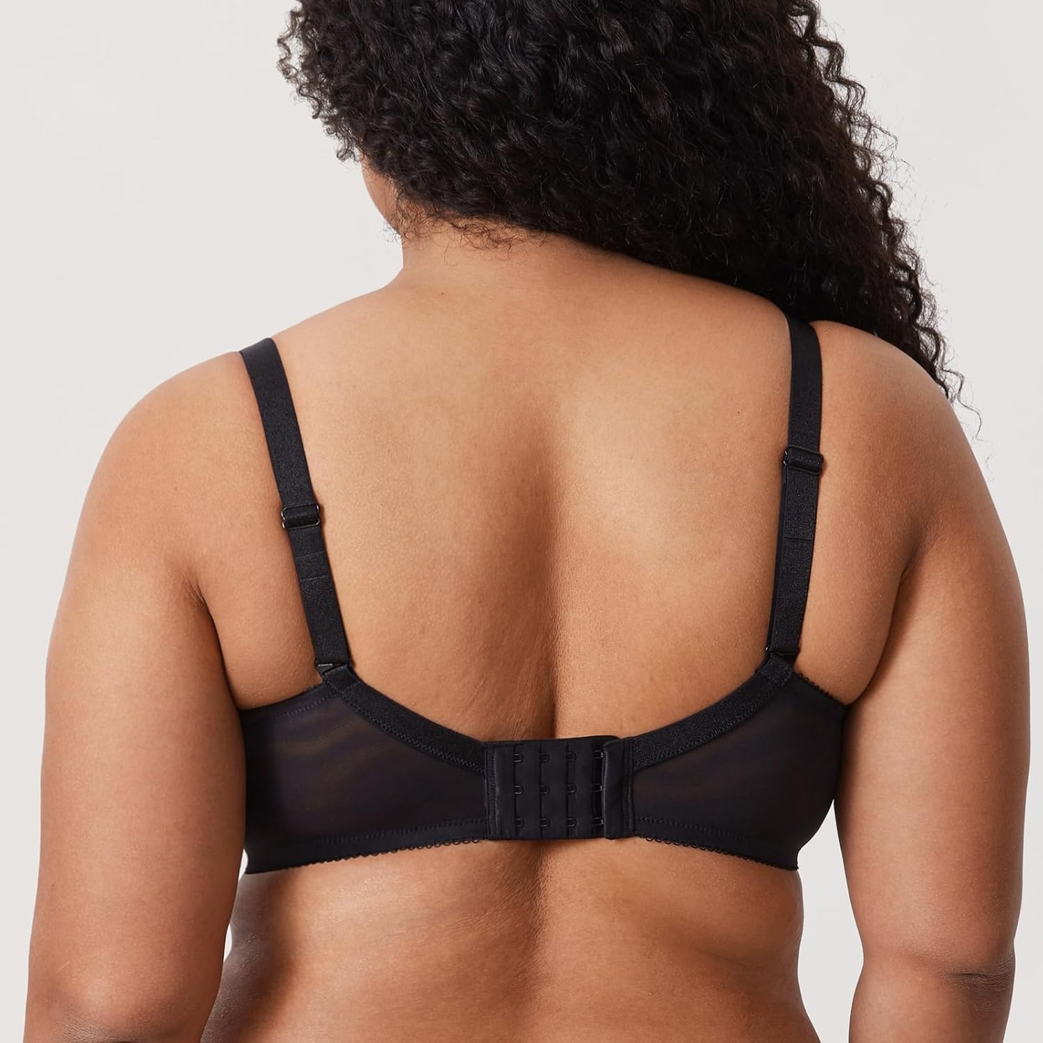 image:imageDELIMIRA Womens Lace Bra Plus Size Full Coverage Underwire Sexy Unlined BrasBlack