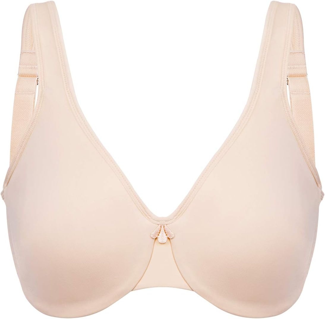 image:imageDELIMIRA Womens Minimizer Bra Plus Size Underwire Smooth Full Coverage Seamless BrasBeige
