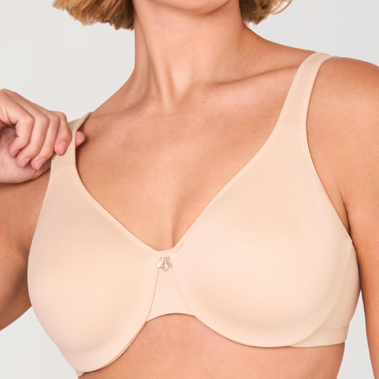 image:imageDELIMIRA Womens Minimizer Bra Plus Size Underwire Smooth Full Coverage Seamless BrasBeige