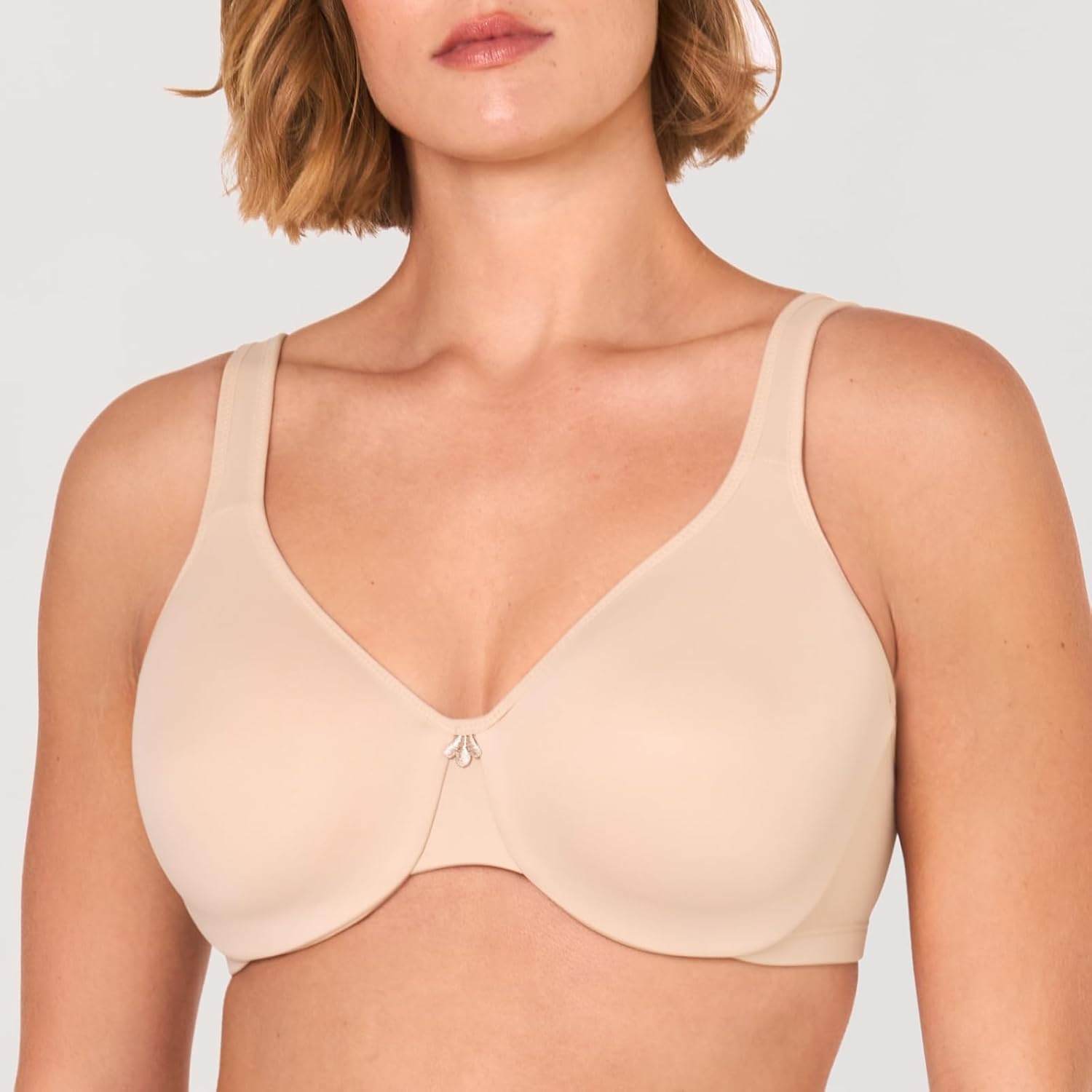 image:imageDELIMIRA Womens Minimizer Bra Plus Size Underwire Smooth Full Coverage Seamless BrasBeige