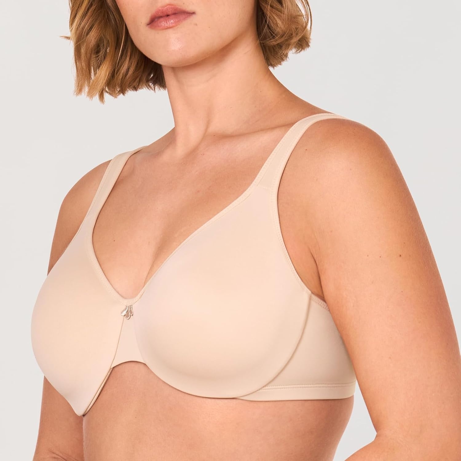 image:imageDELIMIRA Womens Minimizer Bra Plus Size Underwire Smooth Full Coverage Seamless BrasBeige