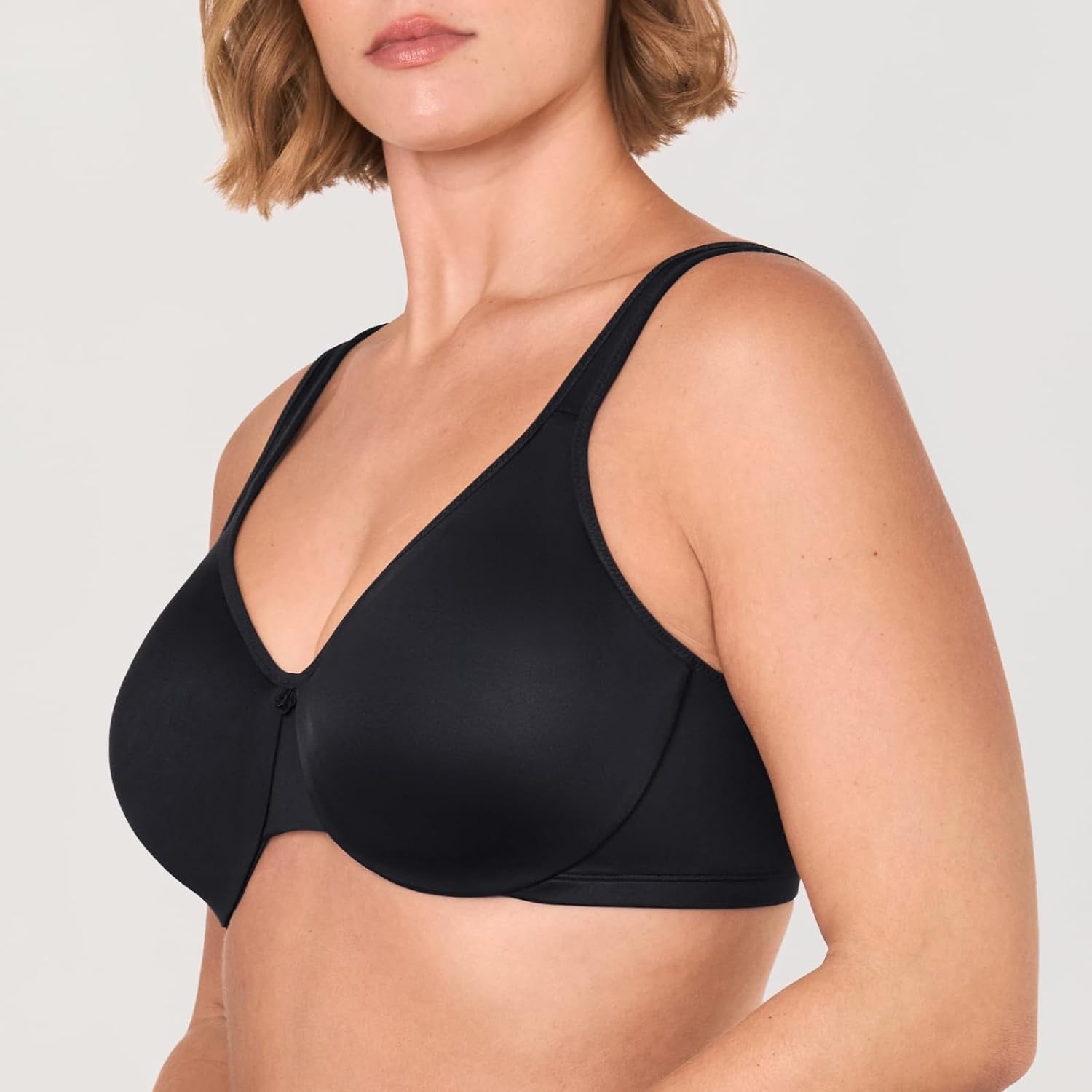 image:imageDELIMIRA Womens Minimizer Bra Plus Size Underwire Smooth Full Coverage Seamless BrasBlack