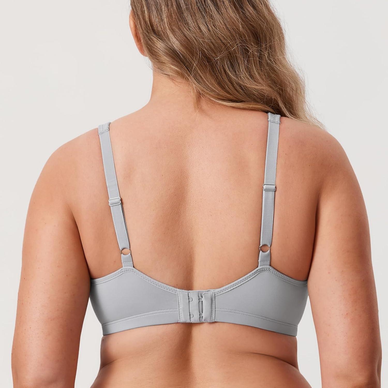 image:imageDELIMIRA Womens Minimizer Bra Plus Size Underwire Smooth Full Coverage Seamless BrasQuantum Grey