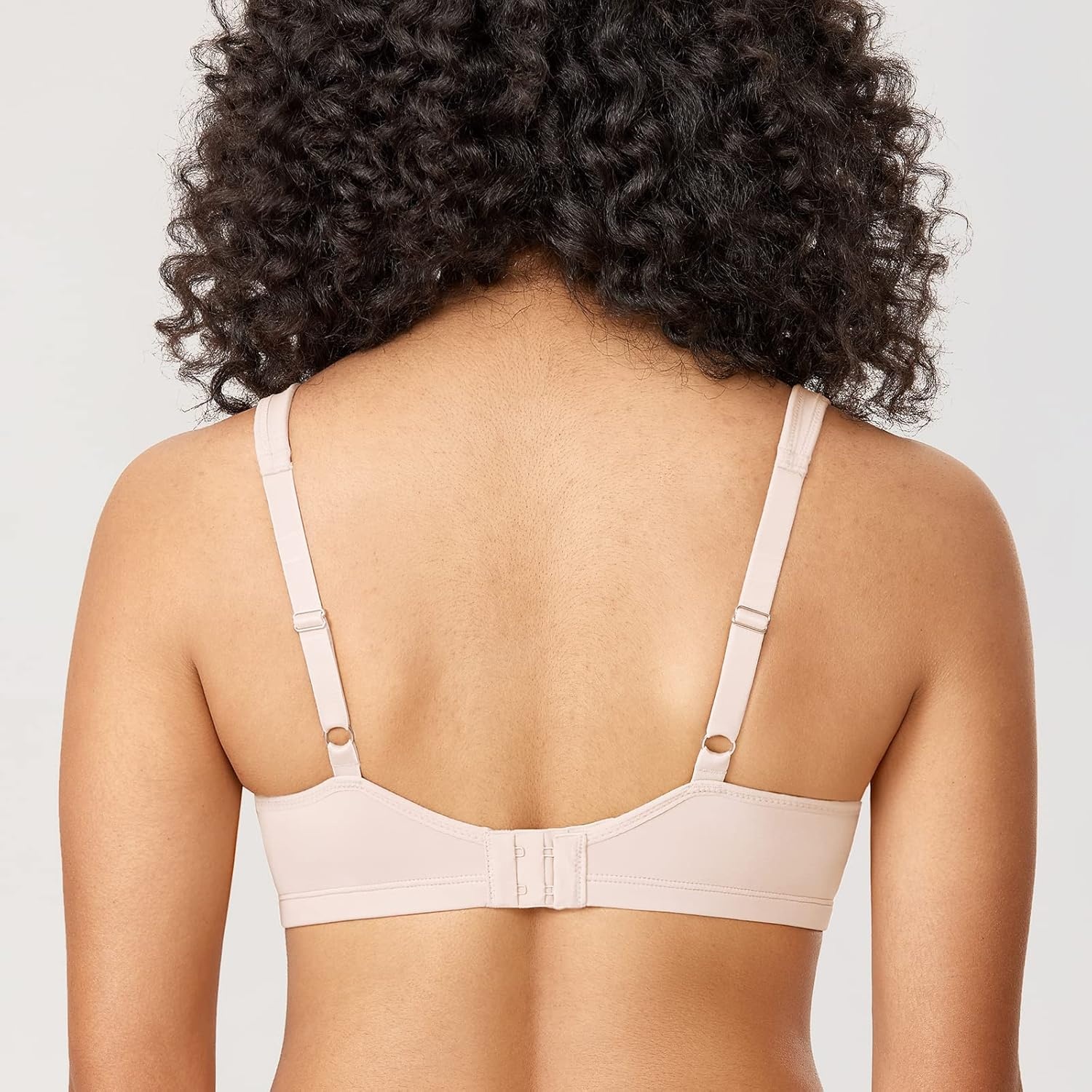 image:imageDELIMIRA Womens Minimizer Bra Plus Size Underwire Smooth Full Coverage Seamless BrasRose White