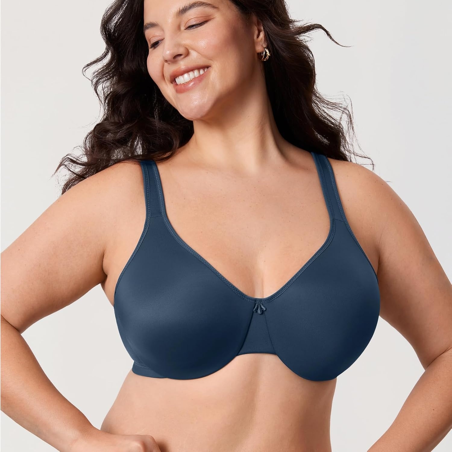 image:imageDELIMIRA Womens Minimizer Bra Plus Size Underwire Smooth Full Coverage Seamless BrasSargasso