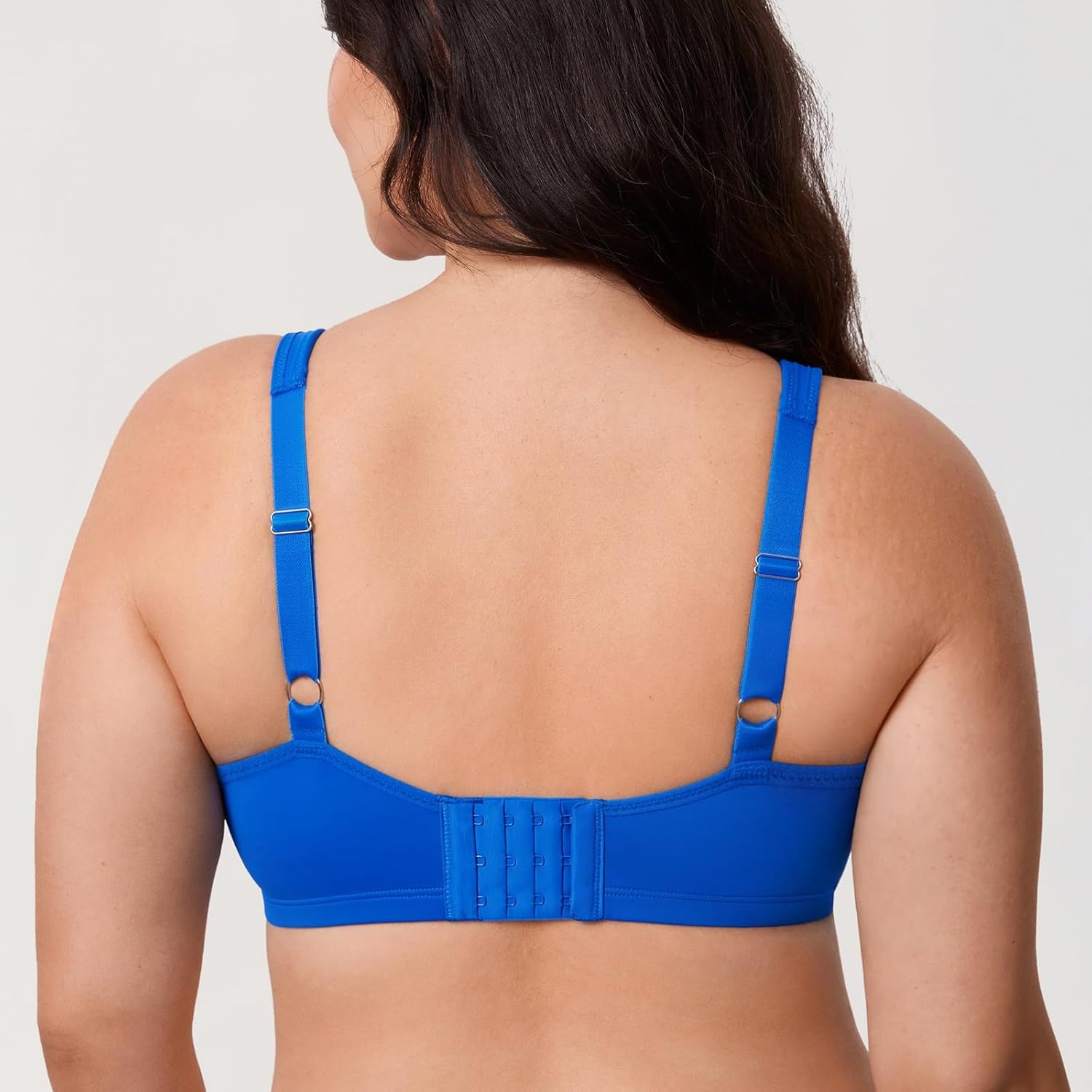 image:imageDELIMIRA Womens Minimizer Bra Plus Size Underwire Smooth Full Coverage Seamless BrasSparkle Blue