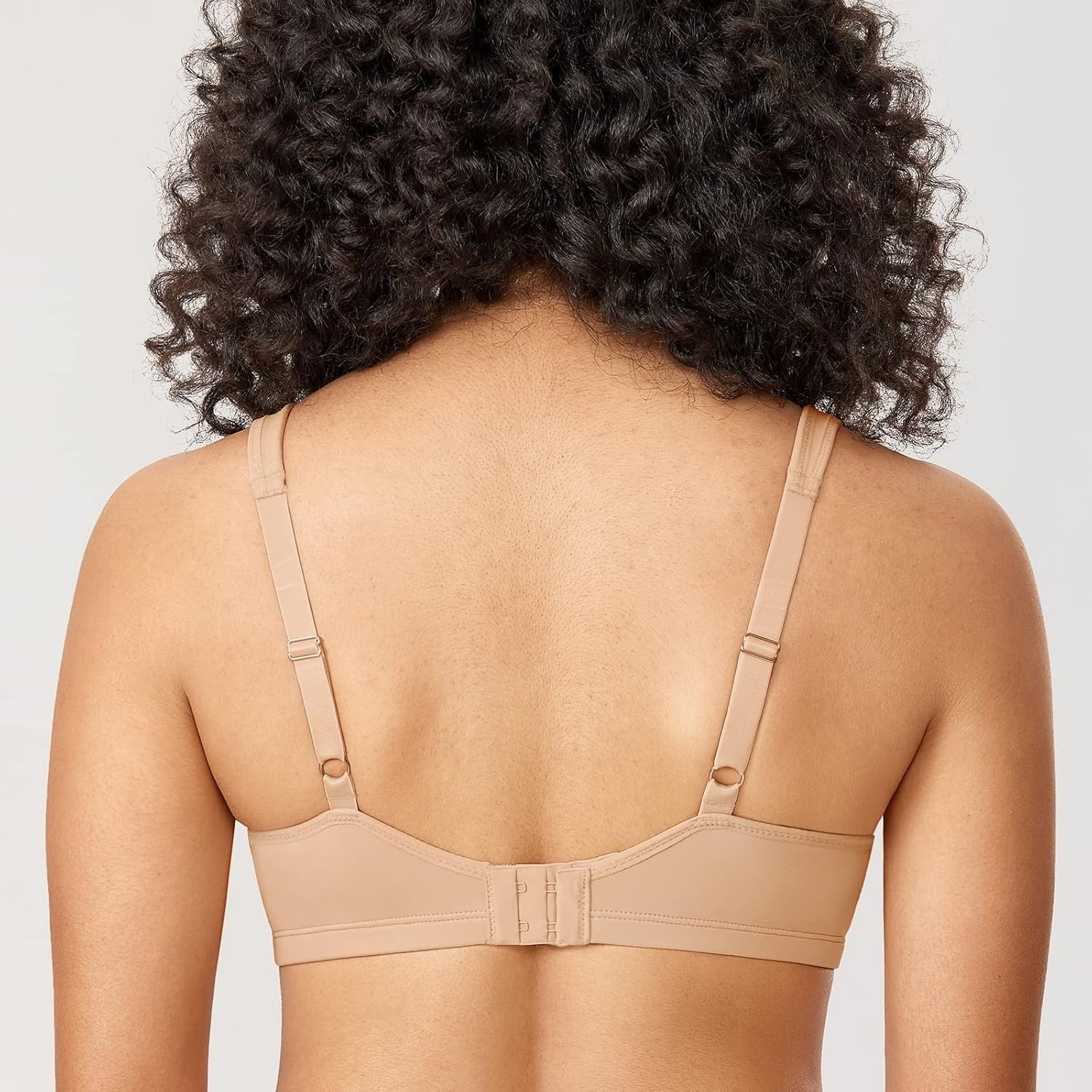 image:imageDELIMIRA Womens Minimizer Bra Plus Size Underwire Smooth Full Coverage Seamless BrasTaupe Tan