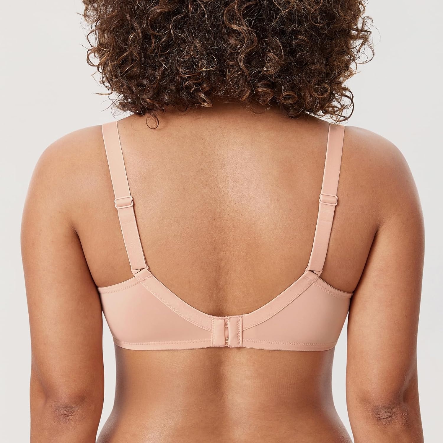 image:imageDELIMIRA Womens Plus Size Full Coverage Lace Underwire Unlined Bra Up to JBlush Beige