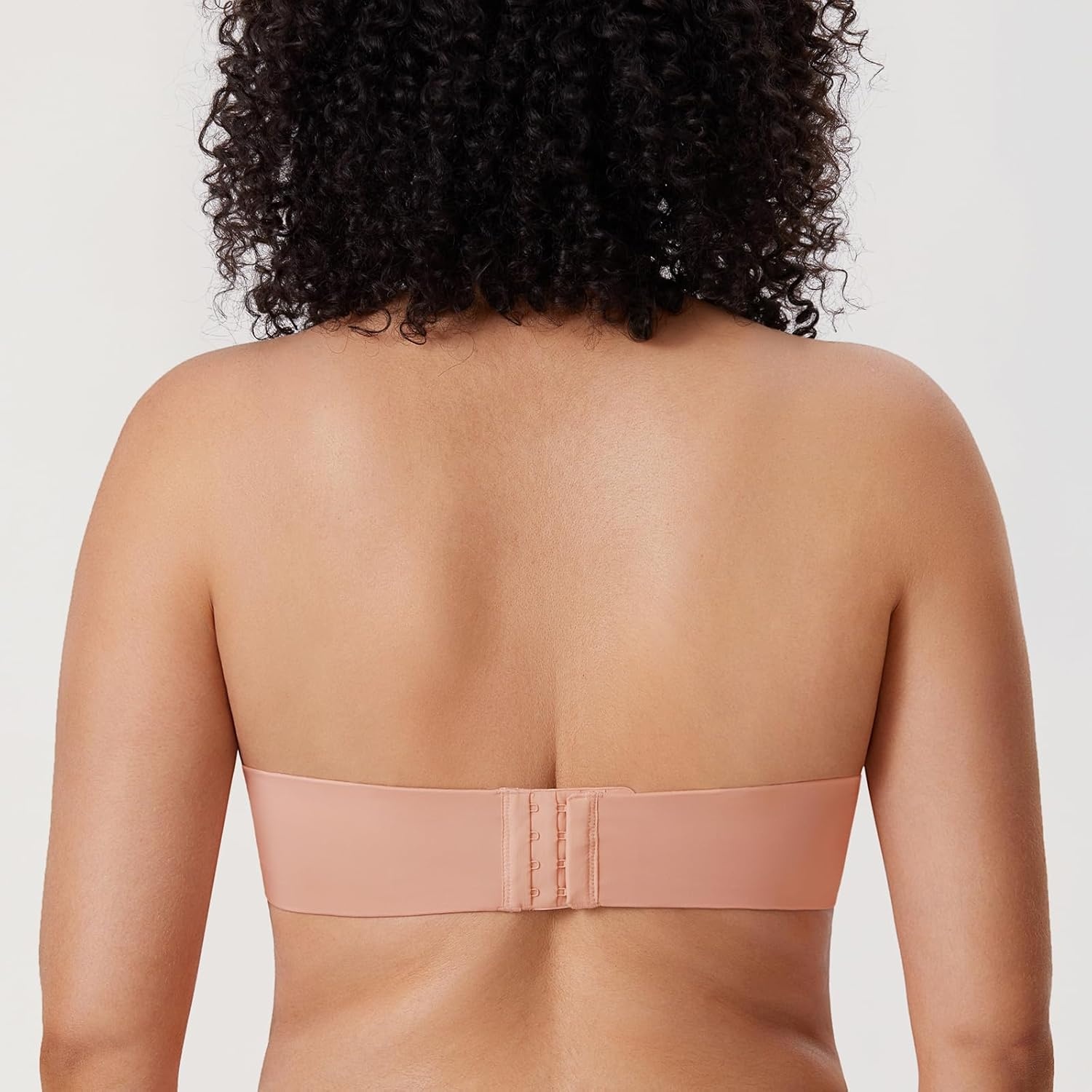 image:imageDELIMIRA Womens Strapless Bra Minimizer Seamless Underwire Unlined Bandeau for Big BustBlush Beige