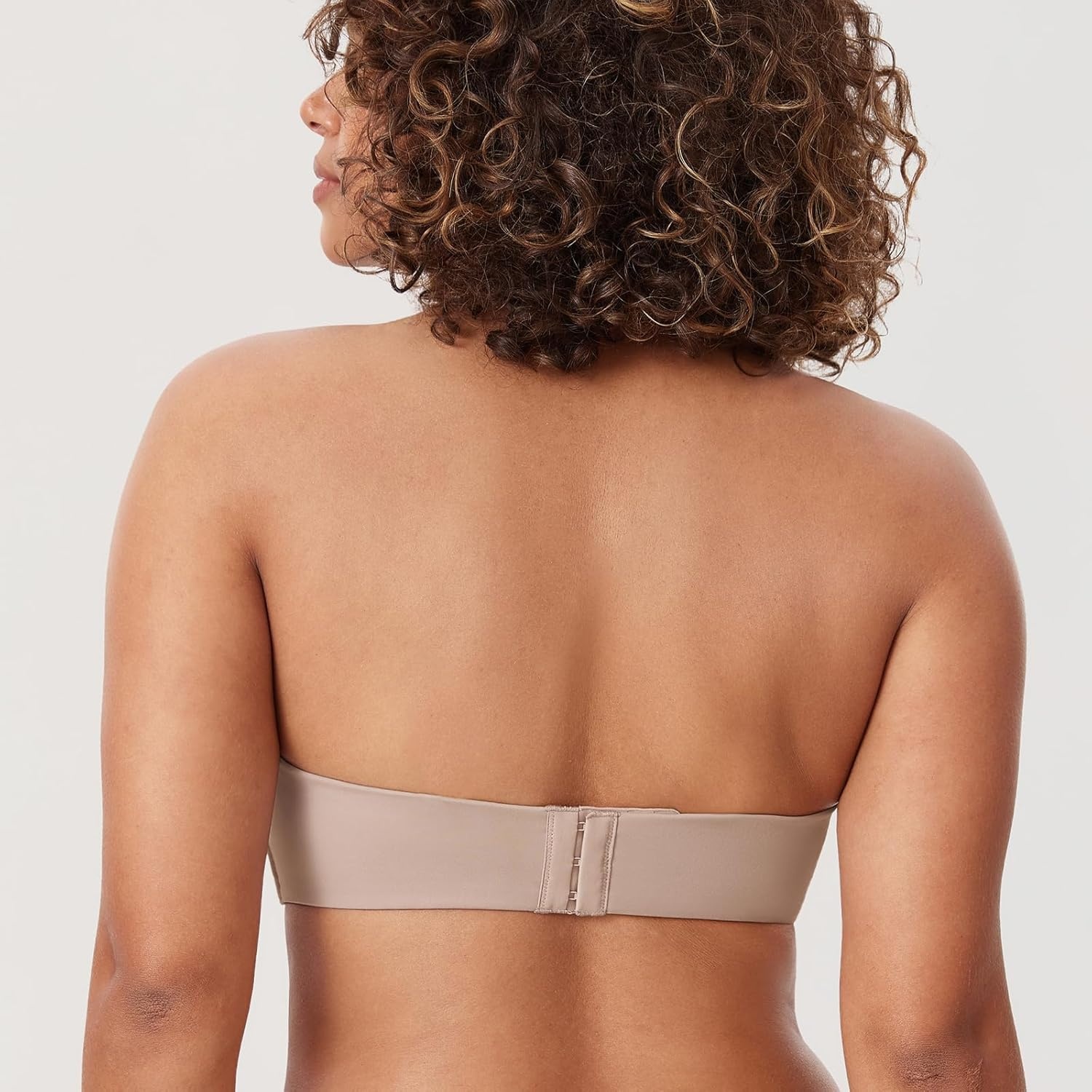 image:imageDELIMIRA Womens Strapless Bra Minimizer Seamless Underwire Unlined Bandeau for Big BustSea Fog