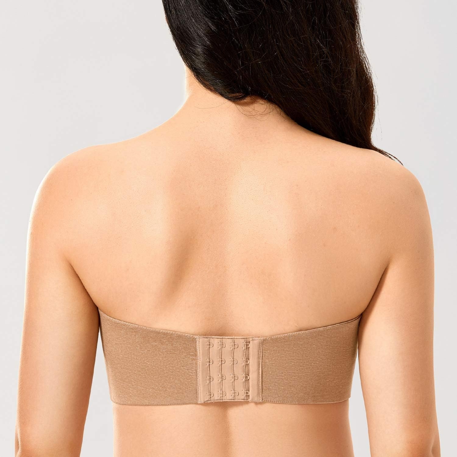 image:imageDELIMIRA Womens Strapless Bra Unlined Underwire Minimizer Plus Size SupportChanterelle