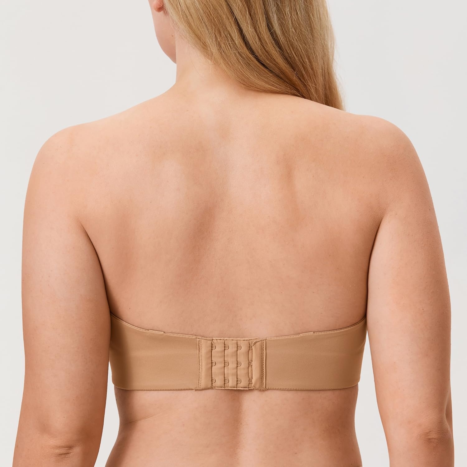 image:imageDELIMIRA Womens Strapless Bra Unlined Underwire Minimizer Plus Size SupportNatural