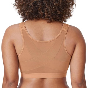 image:imageDELIMIRA Womens Front Closure Posture Wireless Back Support Full Coverage BraBarely Buff