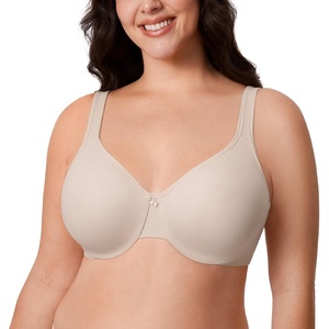 image:imageDELIMIRA Womens Minimizer Bra Plus Size Underwire Smooth Full Coverage Seamless BrasBuilding Grey