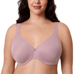 image:imageDELIMIRA Womens Minimizer Bra Plus Size Underwire Smooth Full Coverage Seamless BrasMauve Shadows