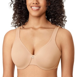 image:imageDELIMIRA Womens Minimizer Bra Plus Size Underwire Smooth Full Coverage Seamless BrasTaupe Tan