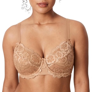 image:imageDELIMIRA Womens Plus Size Full Coverage Lace Underwire Unlined Bra Up to JBarely Buff