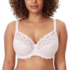image:imageDELIMIRA Womens Plus Size Full Coverage Lace Underwire Unlined Bra Up to JCoconut White