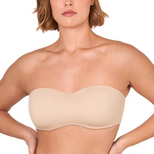 image:imageDELIMIRA Womens Strapless Bra Minimizer Seamless Underwire Unlined Bandeau for Big BustBeige