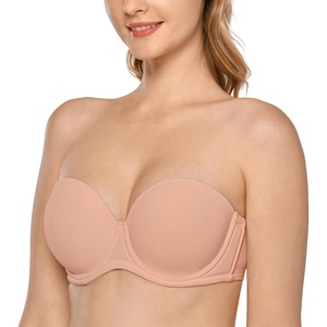 image:imageDELIMIRA Womens Underwire Contour Multiway Full Coverage Strapless Bra Plus SizeBlush Beige