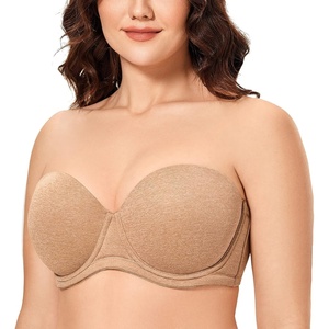 image:imageDELIMIRA Womens Underwire Contour Multiway Full Coverage Strapless Bra Plus SizeChanterelle
