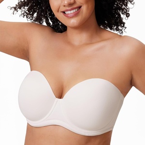 image:imageDELIMIRA Womens Underwire Contour Multiway Full Coverage Strapless Bra Plus SizeCoconut White