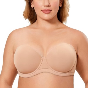 image:imageDELIMIRA Womens Underwire Contour Multiway Full Coverage Strapless Bra Plus SizeNatural