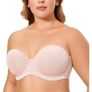 image:imageDELIMIRA Womens Underwire Contour Multiway Full Coverage Strapless Bra Plus SizeRose Smoked