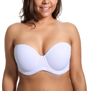 image:imageDELIMIRA Womens Underwire Contour Multiway Full Coverage Strapless Bra Plus SizeWhite