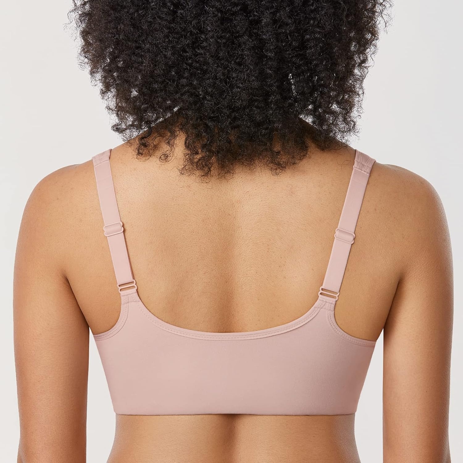 image:imageDELIMIRA Womens Front Closure Bras Plus Size Full Coverage Underwire Unlined Supportive Lace BraRose Smoked