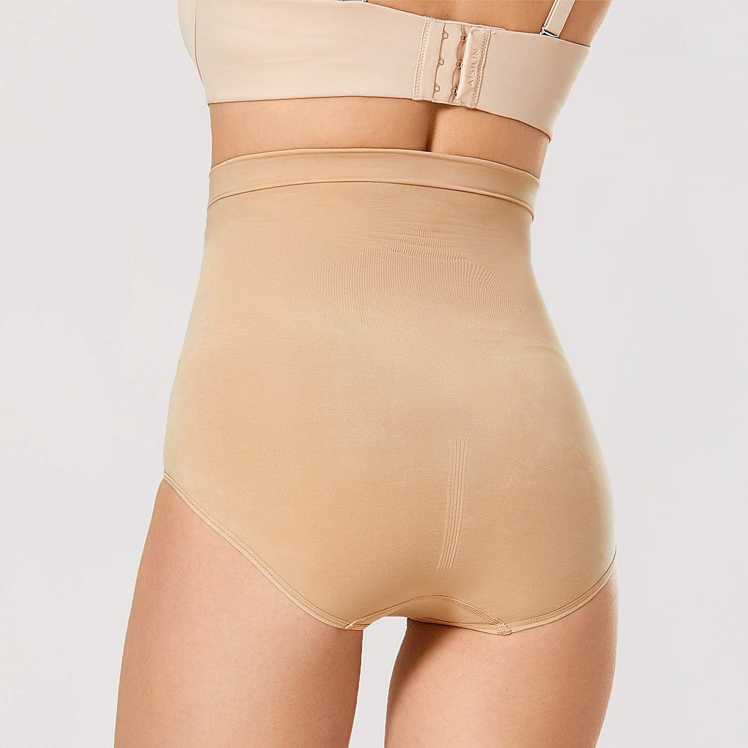 image:imageDELIMIRA Womens Tummy Control Shapewear Panties Plus Size High Waist PantyTaupe Tan