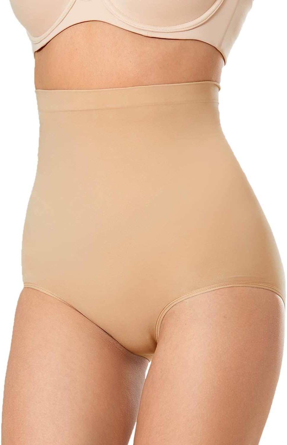 image:imageDELIMIRA Womens Tummy Control Shapewear Panties Plus Size High Waist PantyTaupe Tan