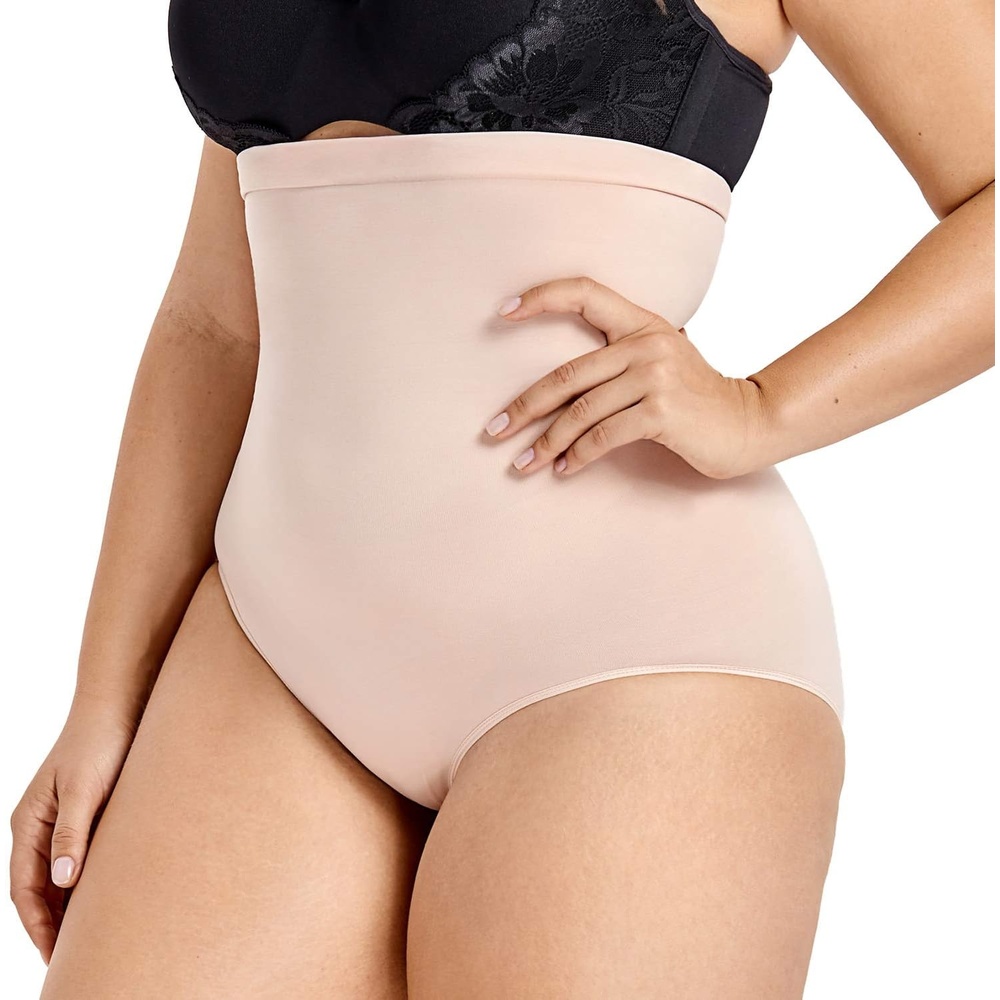 image:imageDELIMIRA Womens Tummy Control Shapewear Panties Plus Size High Waist PantyBeige