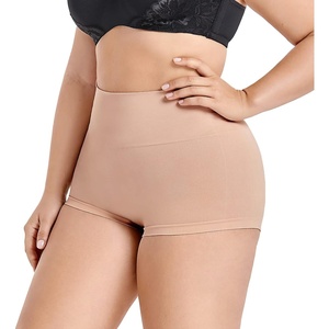 image:imageDELIMIRA Women HighWaist Boyshort Shapewear Tummy Control Panties Body ShaperNatural