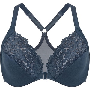 image:imageDELIMIRA Womens Front Closure Plus Size Full Coverage Lace Underwire Racerback BraSargasso